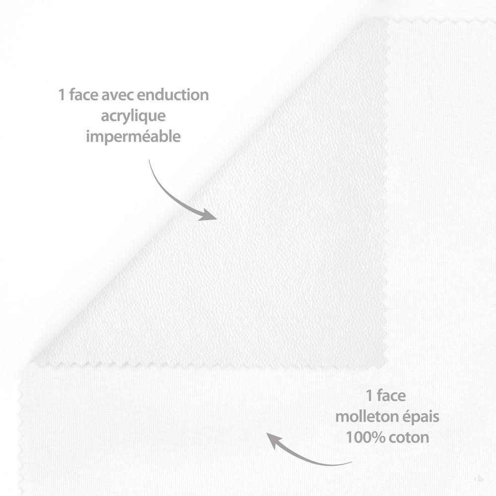 Protège matelas imperméable Antony 90x200 grand bonnet 30cm