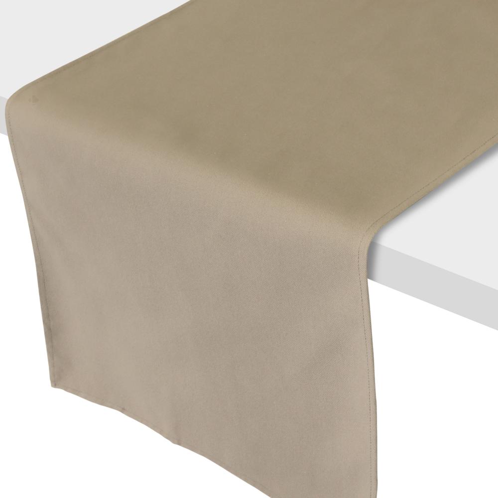 Chemin de table 45x200 cm DIABOLO marron Tourterelle traitement teflon