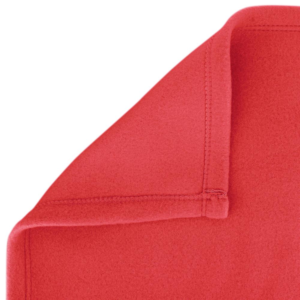 Couverture polaire 240x260 cm Isba, Fraise - 100% Polyester 320 g/m2, traité non-feu