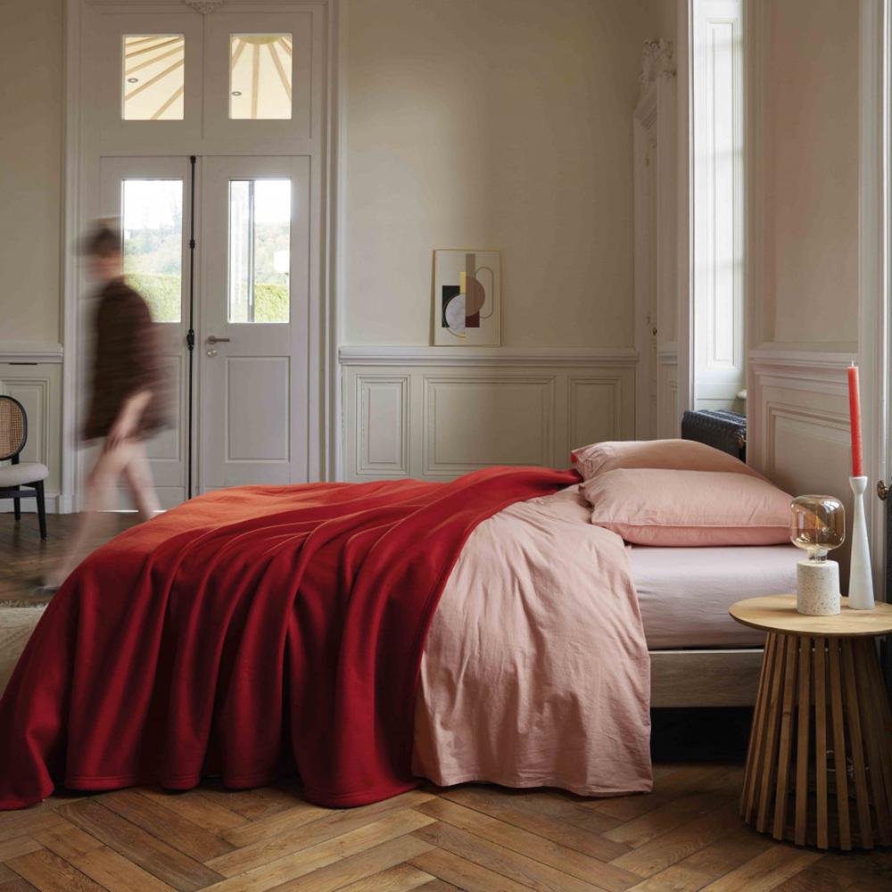 Couverture polaire 240x300 cm 100% Polyester 350 g/m2 TEDDY Jaune Miel