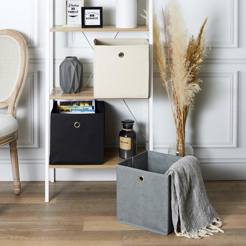 Cube de rangement 30x30x30 cm blanc