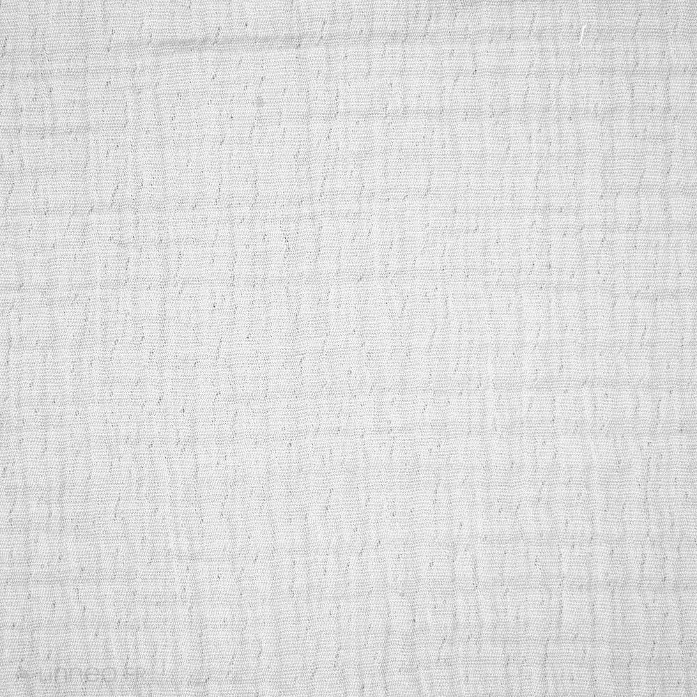 Dessus de lit frange 270x250 cm BREHAT 100% gaze de coton blanc