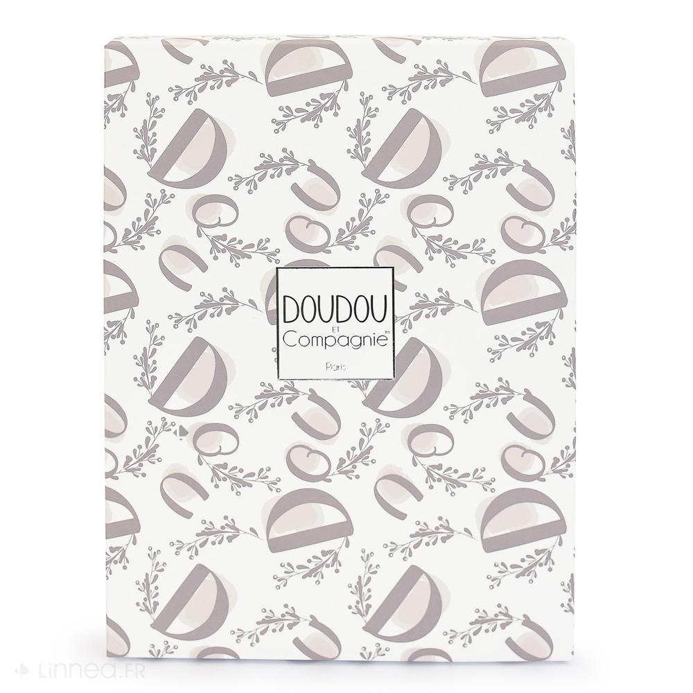 Doudou lapin 18 cm polyester collection LAPIN DOUDOU Blanc