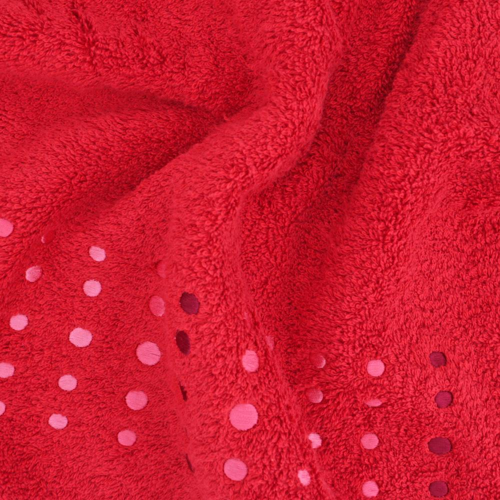Drap de bain 100x150 cm 100% coton 550 g/m2 PURE POINTS Rouge