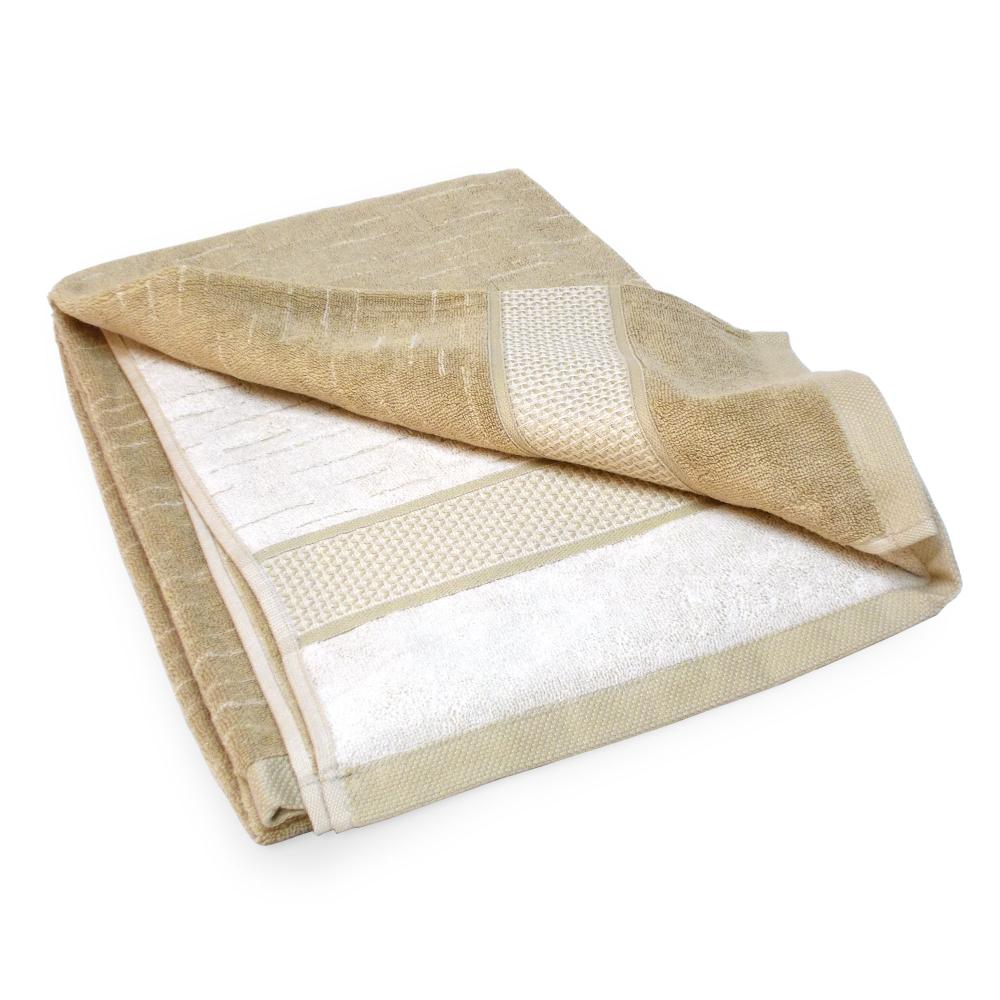 Drap de bain 90x200 cm FICUS Vert 500 g/m2 pur coton issu de l'agriculture biologique