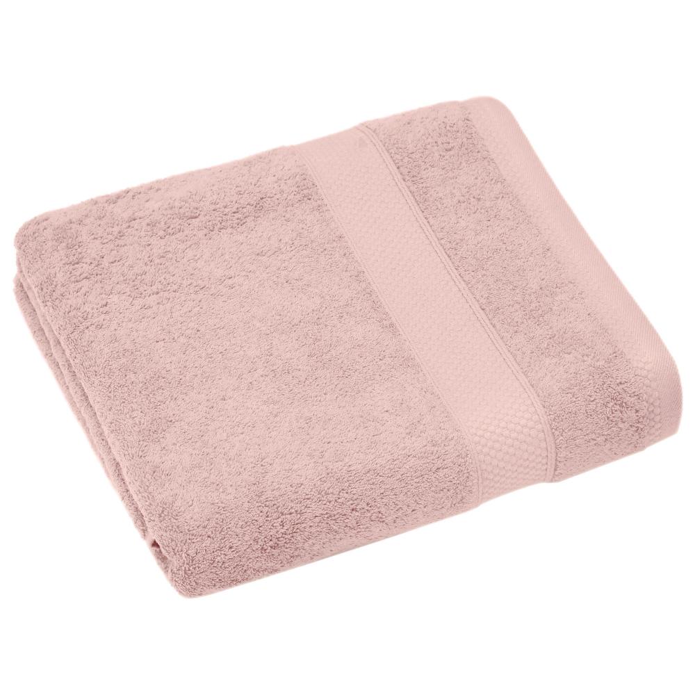 Drap de bain 100% coton 550 g/m2 95x140 cm collection NAÏA Rose