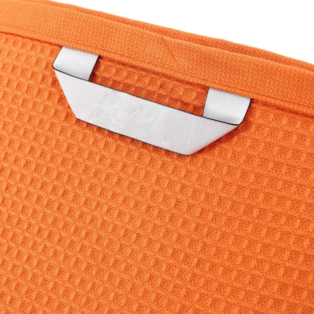 Drap de douche 70x140 cm nid d'abeille PURE WAFFLE 300 g/m² orange butane