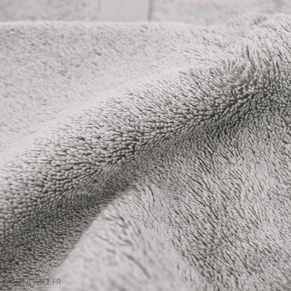 Drap de douche 70x140 cm 100% coton peigné ALBA argent