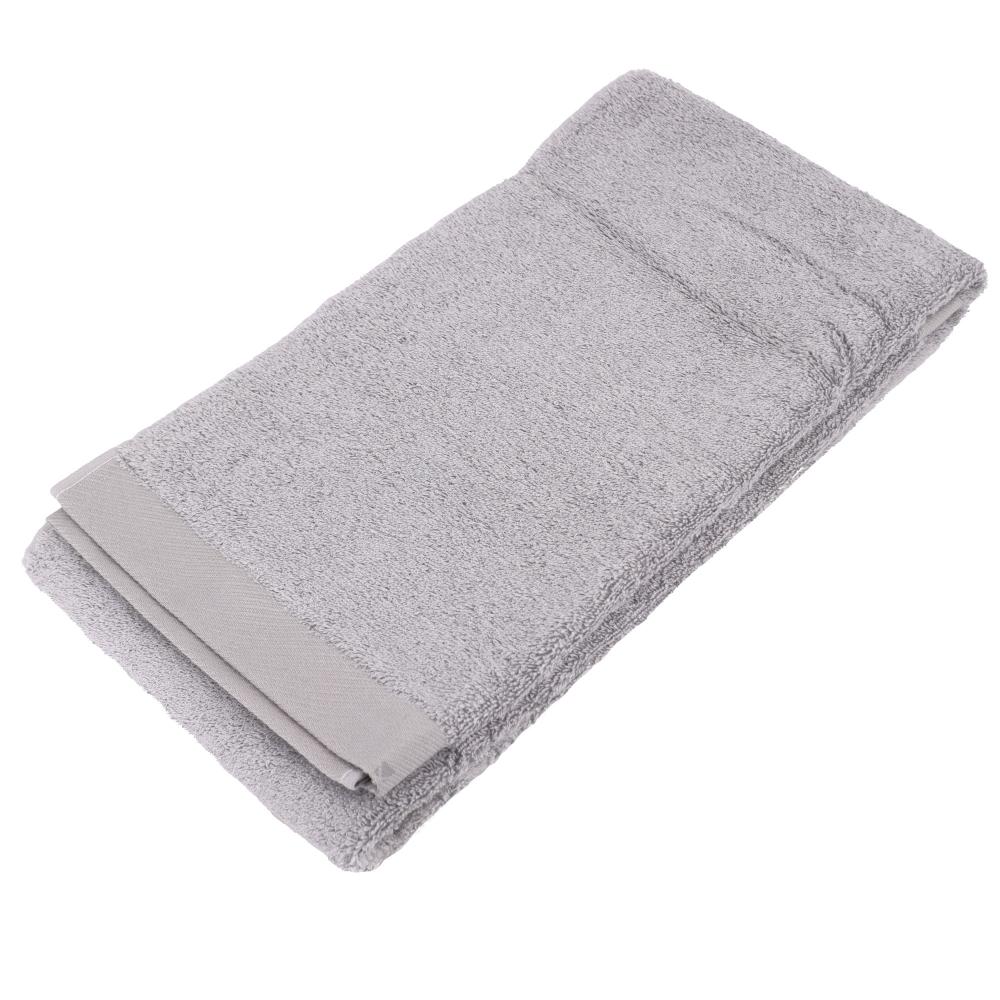 Drap de douche 70x140 cm 100% coton peigné ALBA argent