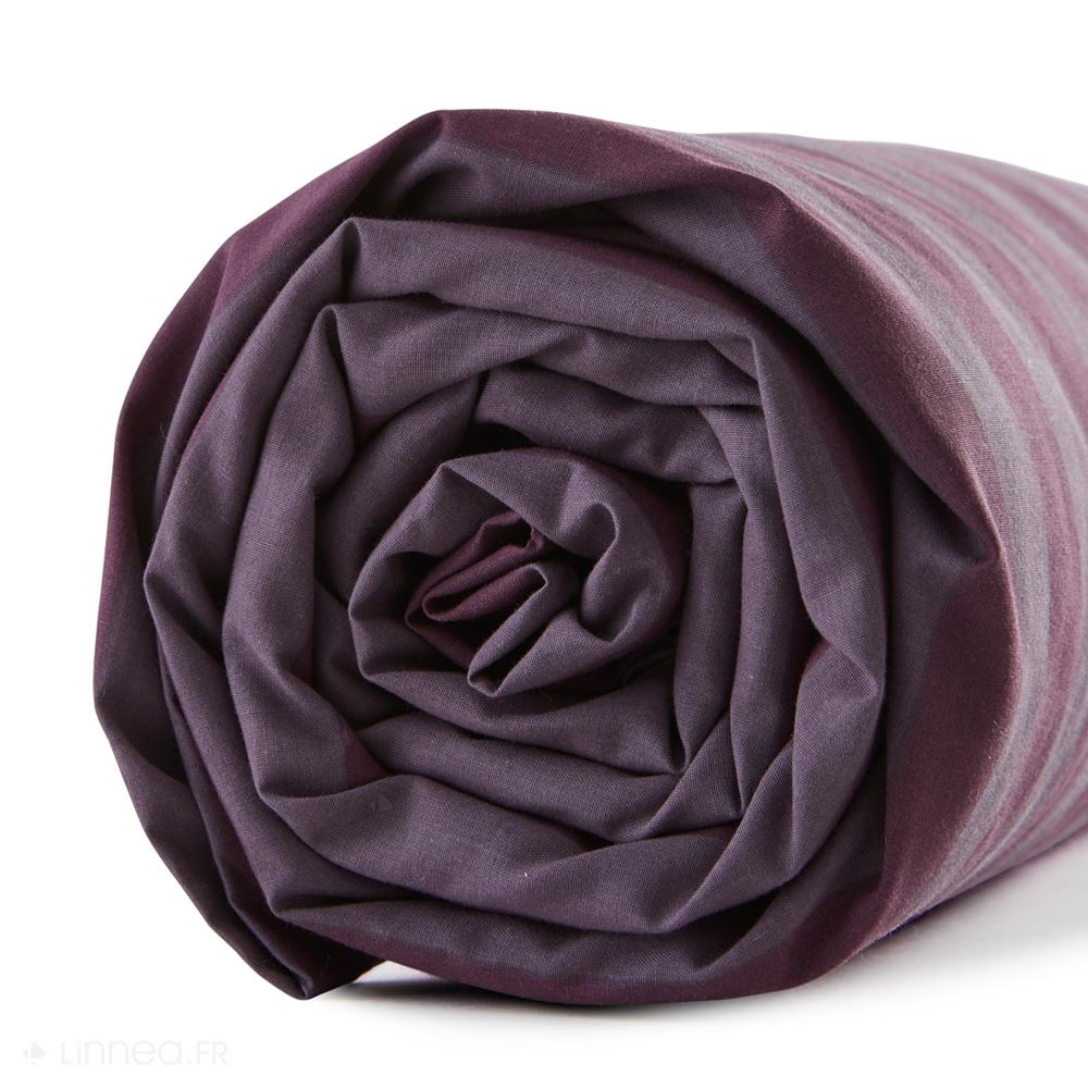 Drap housse 140x190 cm percale de coton AUDACIEUSE bonnet 30 cm