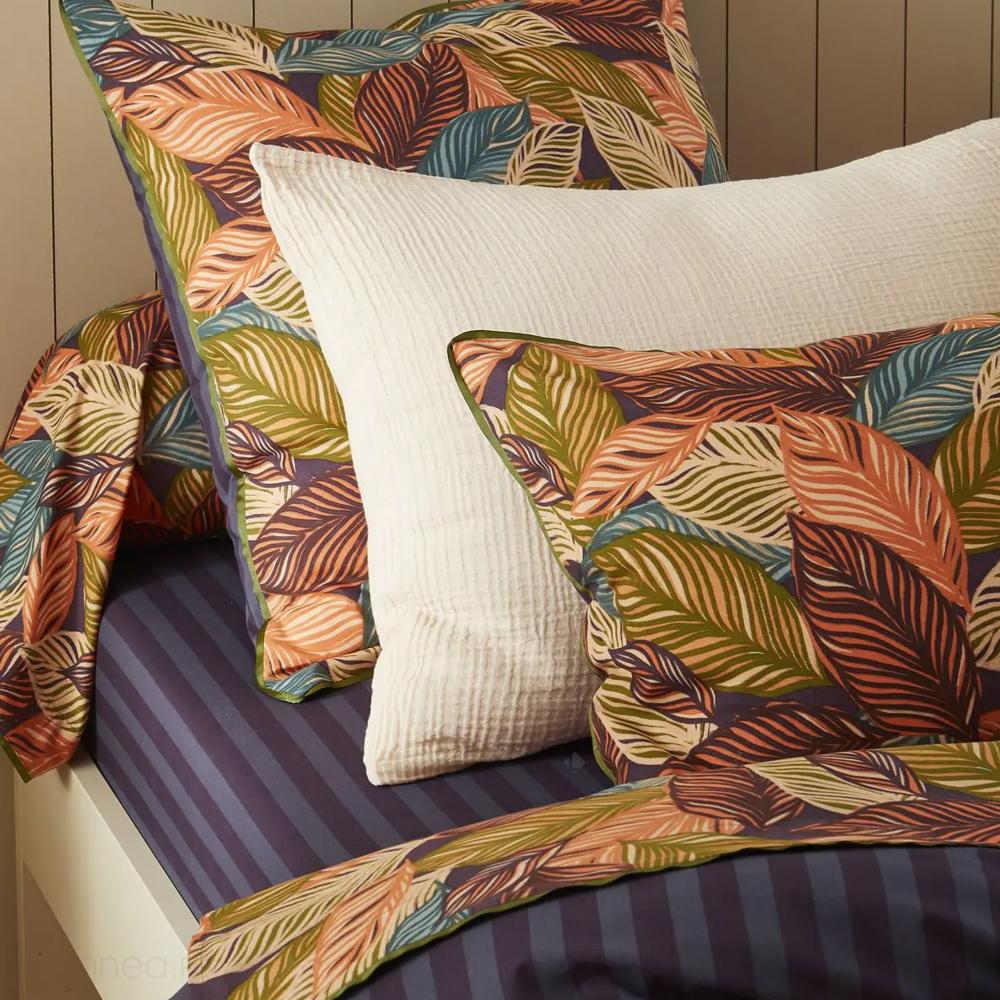 Drap housse 140x190 cm percale de coton AUDACIEUSE bonnet 30 cm