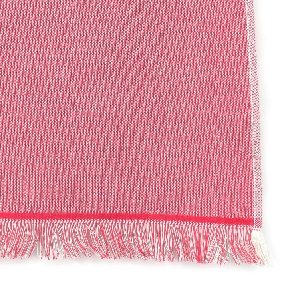 Drap de plage Fouta 100x180 cm 100% coton 290 g/m² LUBECK Rouge