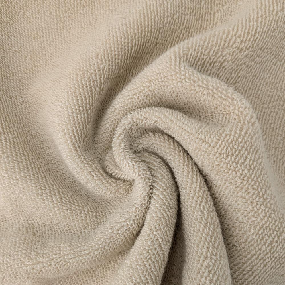 Drap de douche absorbant 100% coton 70x140cm FEUILLE beige