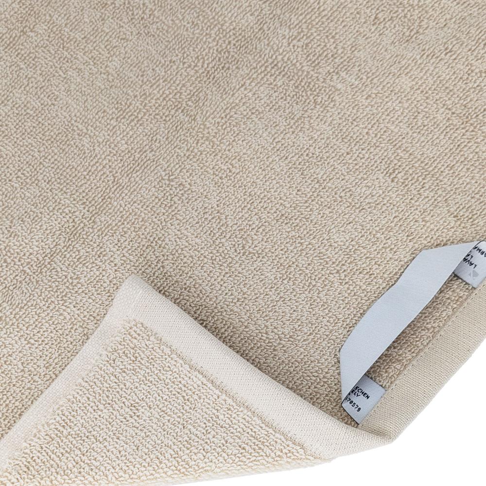 Drap de douche absorbant 100% coton 70x140cm FEUILLE beige