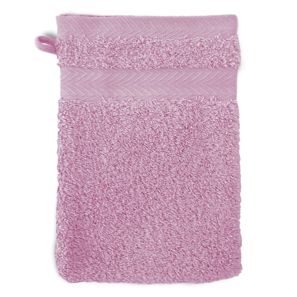 Gant de toilette 16x21 cm ROYAL CRESENT Rose Lavande 650 g/m2