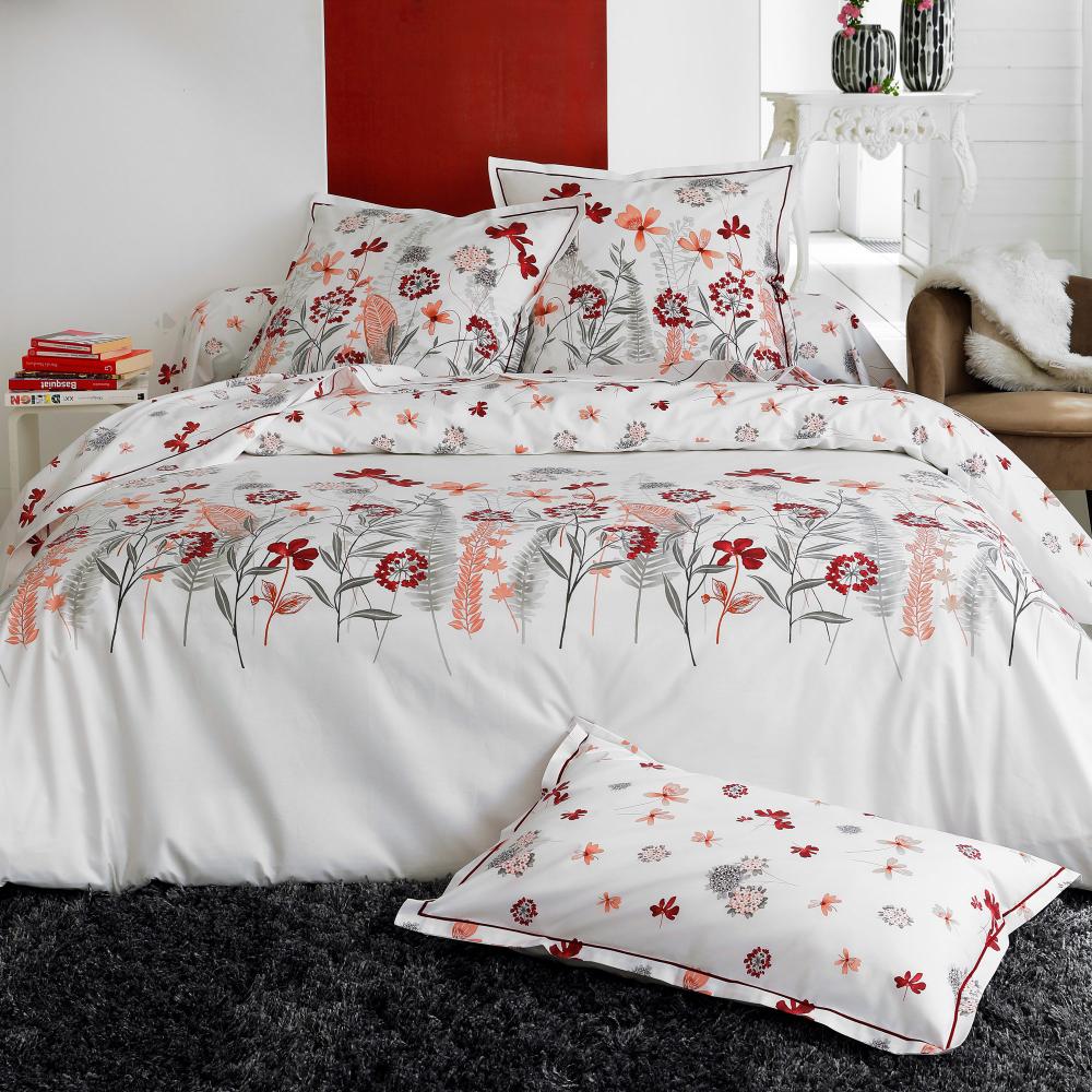 Housse de couette 240x220 cm Percale pur coton PETITE FOLIE Rouge