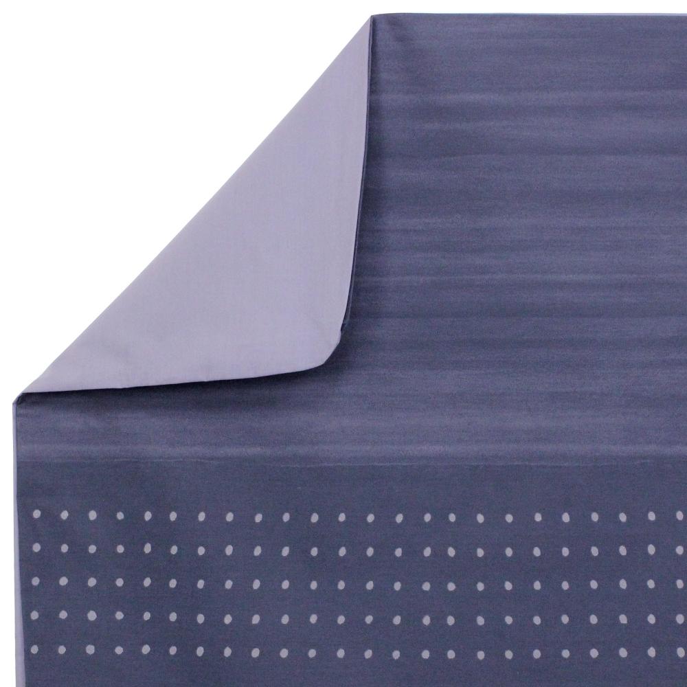 Housse de couette 280x240 cm Percale pur coton JAZZ Bleu
