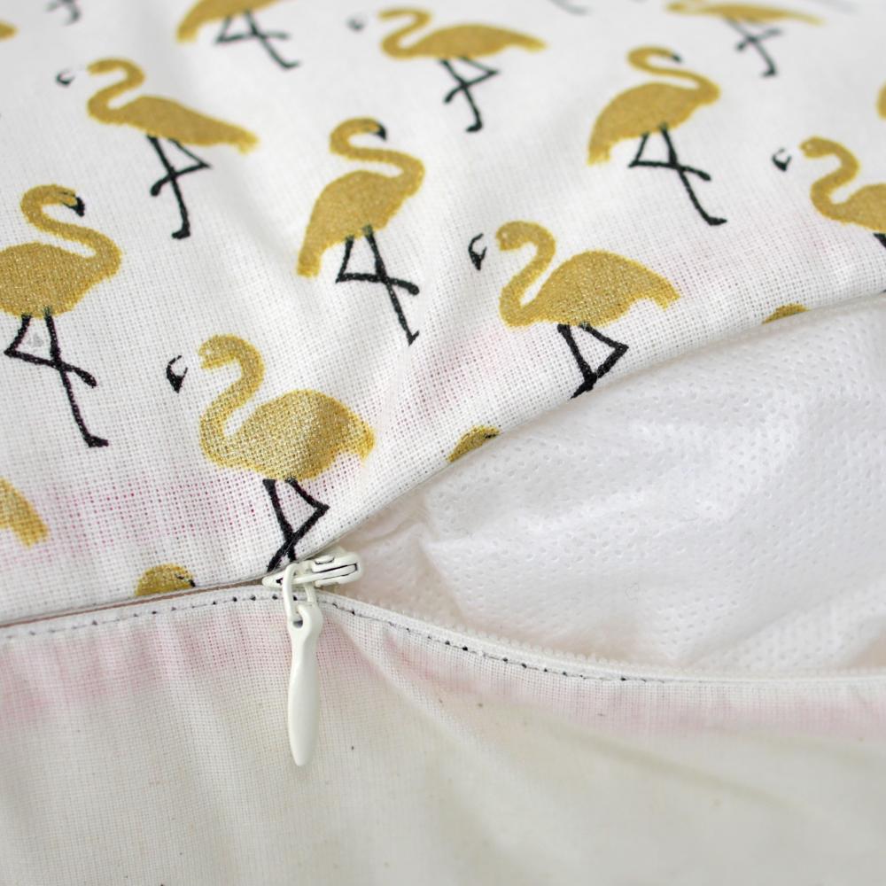 Housse de coussin 30X50 cm FLAMINGO Or