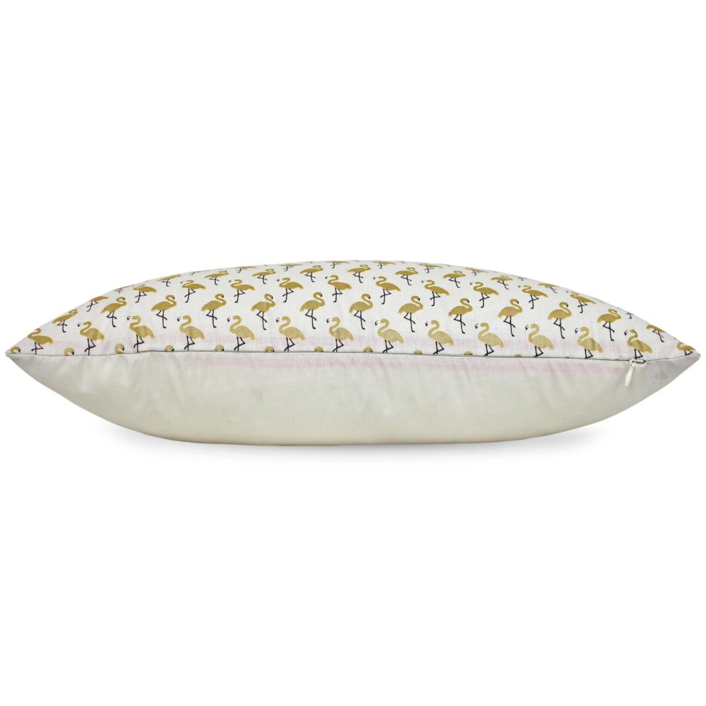 Housse de coussin 30X50 cm FLAMINGO Or