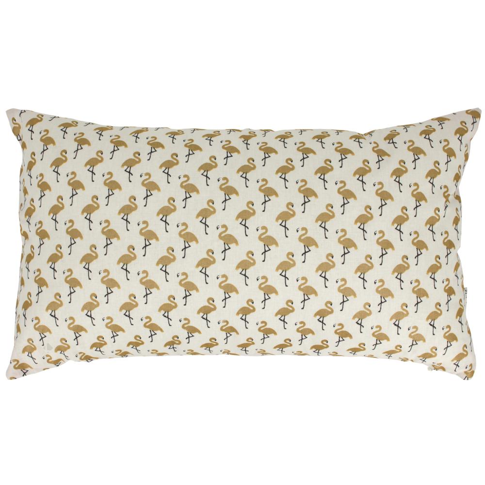 Housse de coussin 30X50 cm FLAMINGO Or
