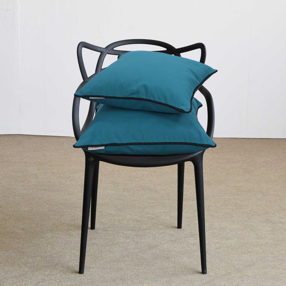 Housse de coussin 30x50 cm MONTSEGUR bleu Prusse