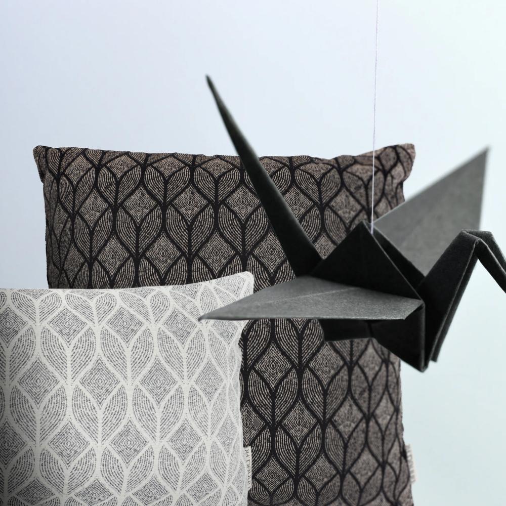 Housse de coussin 45x45 cm NOUMEA gris Anthracite