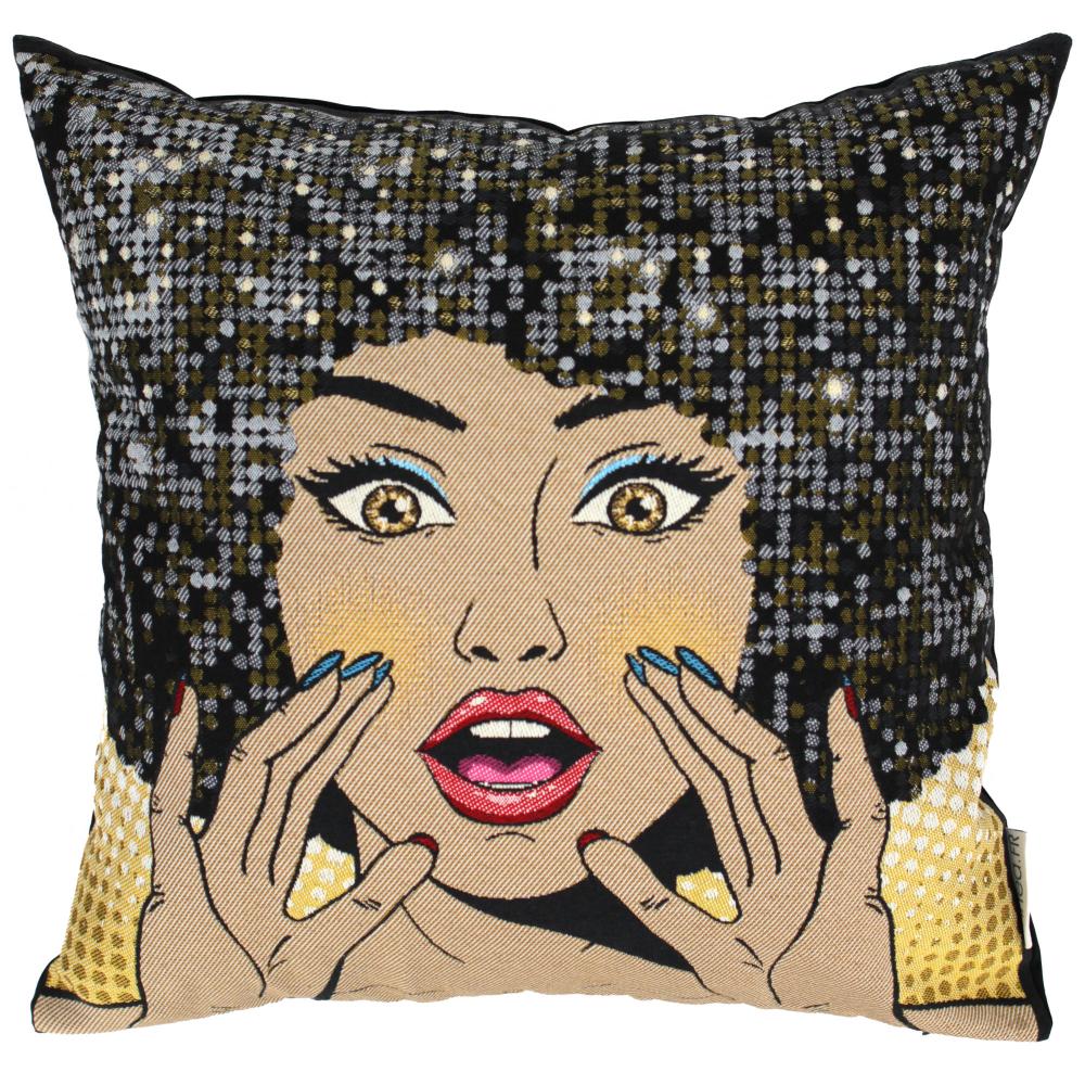 Housse de coussin 45x45 cm RHIANA Jaune