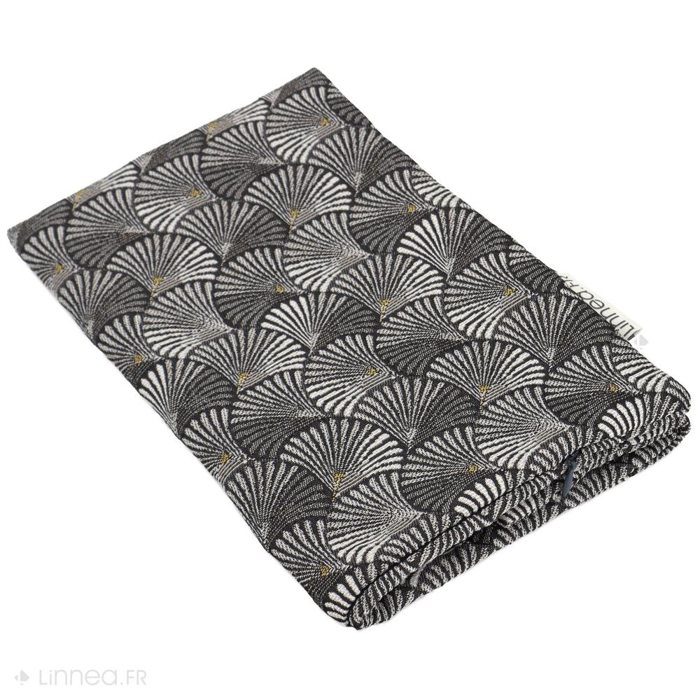 Housse de coussin 45x45 cm SHELL gris Argent