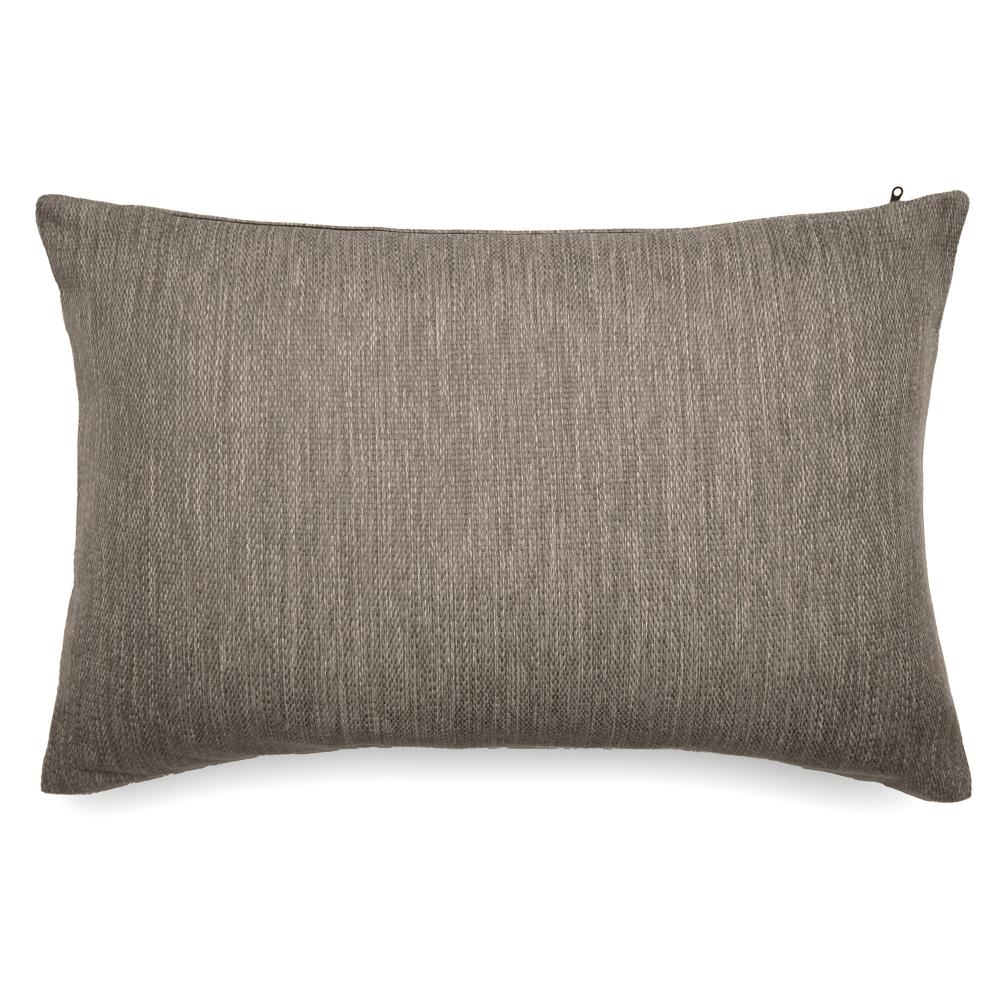 Housse de coussin 50x70 cm collection SYRACUSE tissu Oléfine gris chevreuil