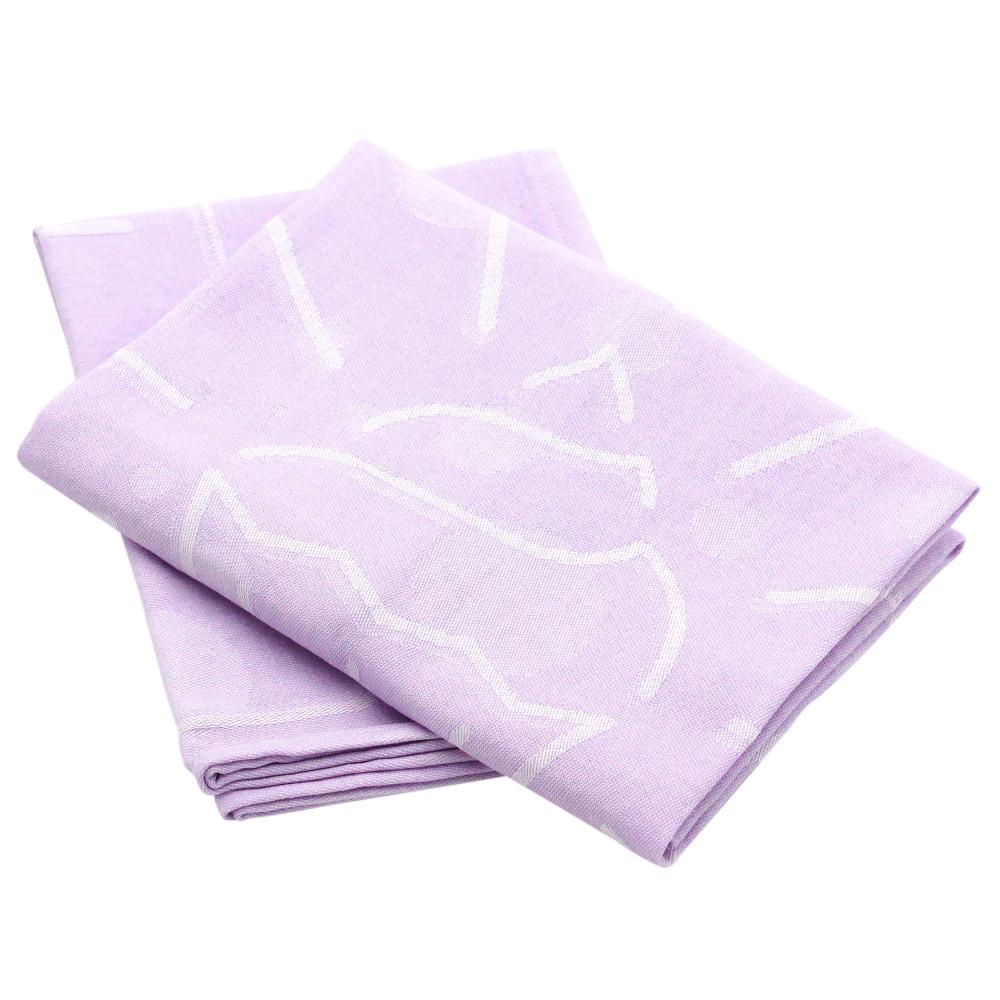 Lot de 2 torchons de cuisine toile 50x70 cm SHOP rose