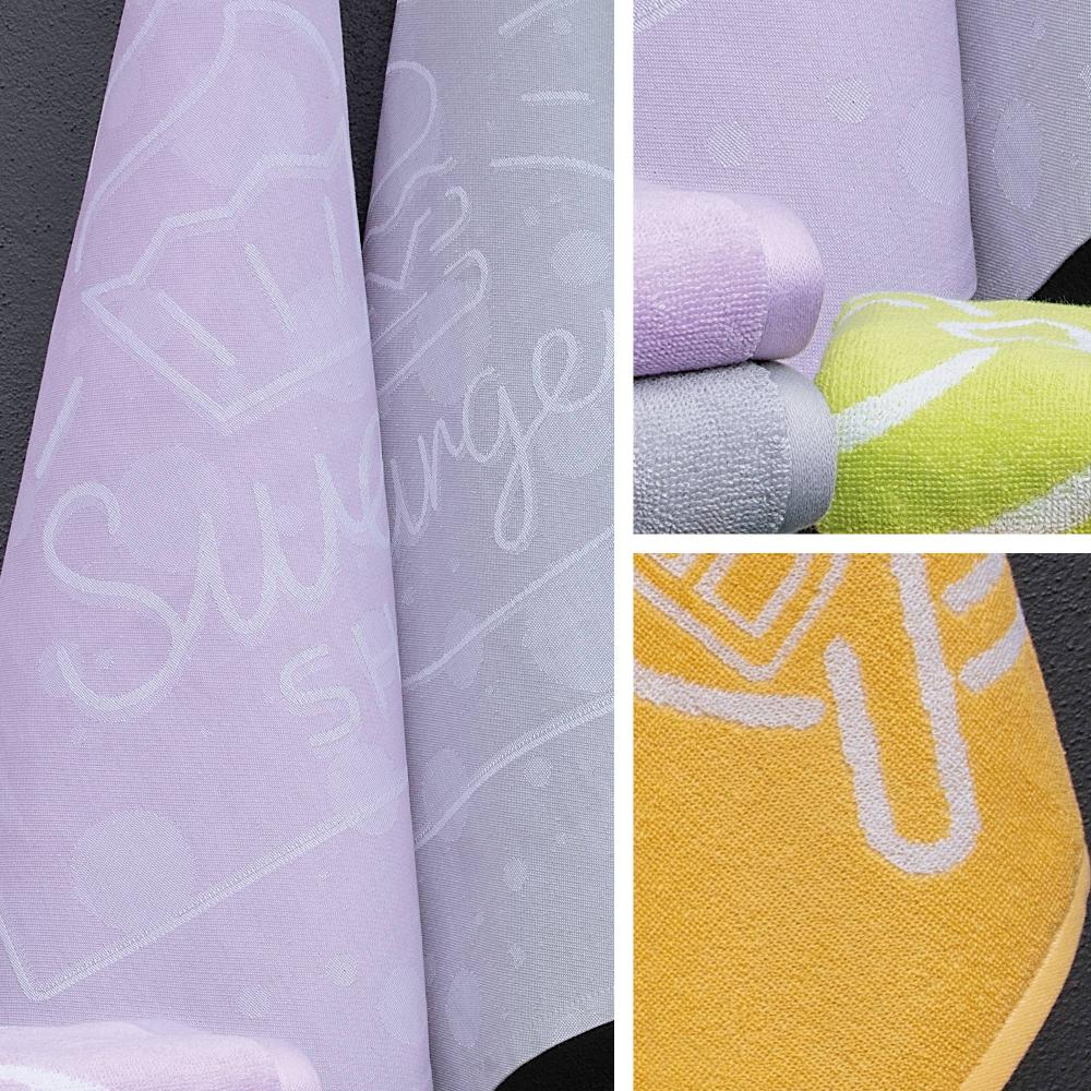 Lot de 2 torchons de cuisine toile 50x70 cm SHOP rose