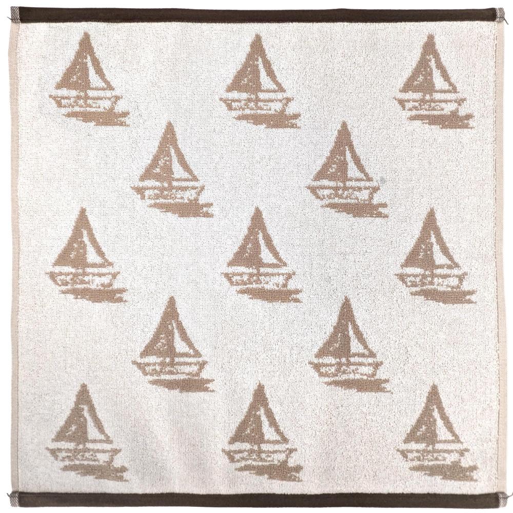 Lot de 2 torchons de cuisine 50x50 cm 100% coton REGATTA beige