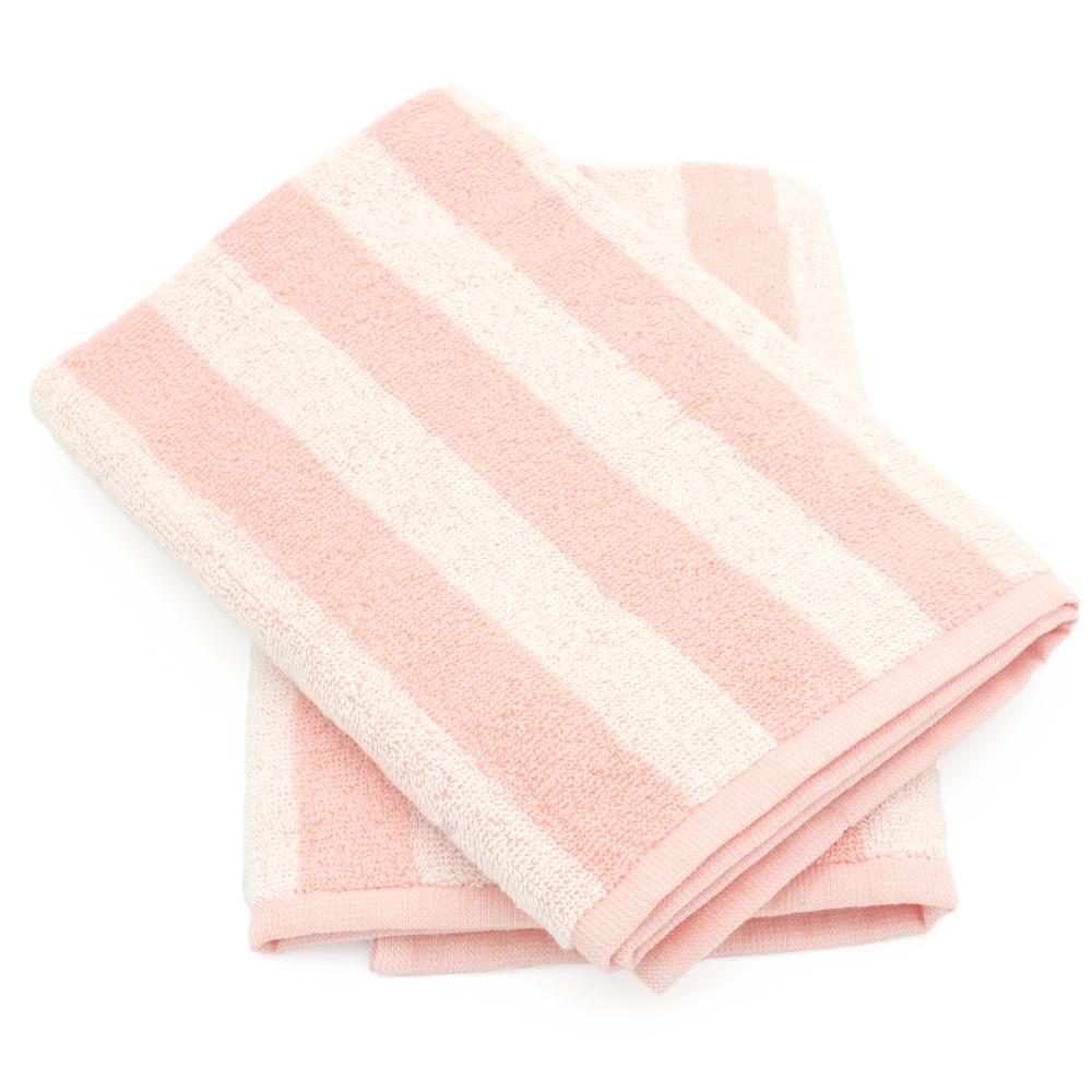 Lot de 2 torchons de cuisine éponge 50x50 cm coton PAT II rose
