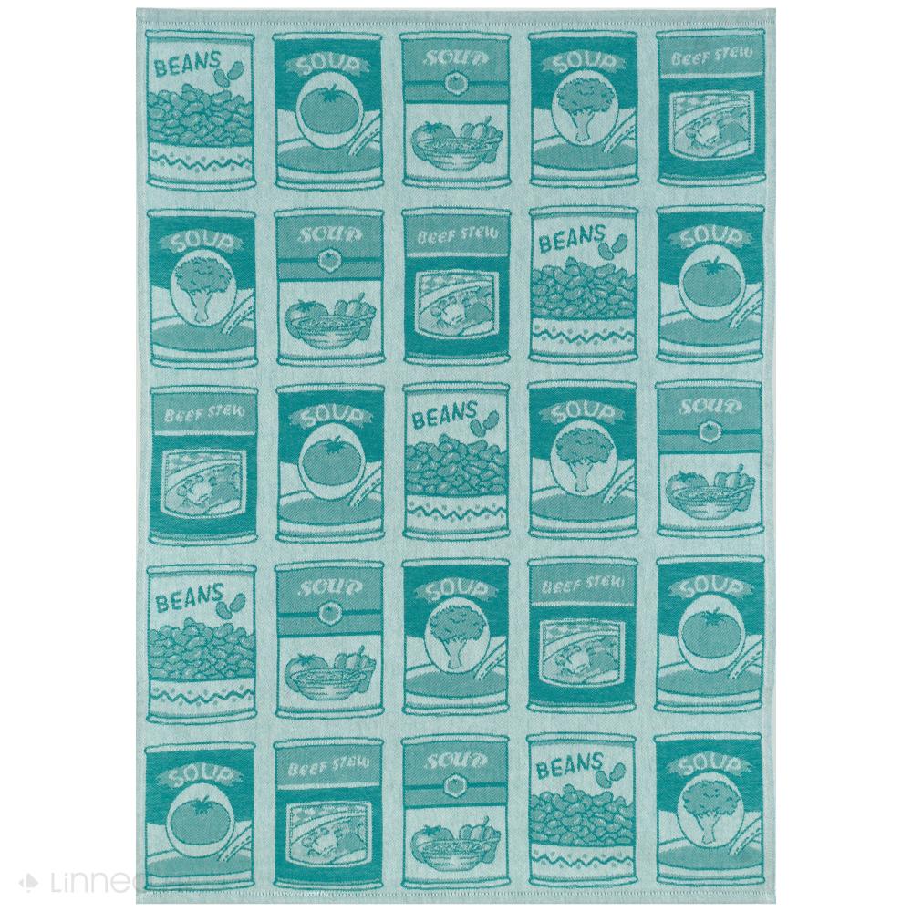 Lot de 2 torchons de cuisine toile 50x70 cm coton SOUP vert