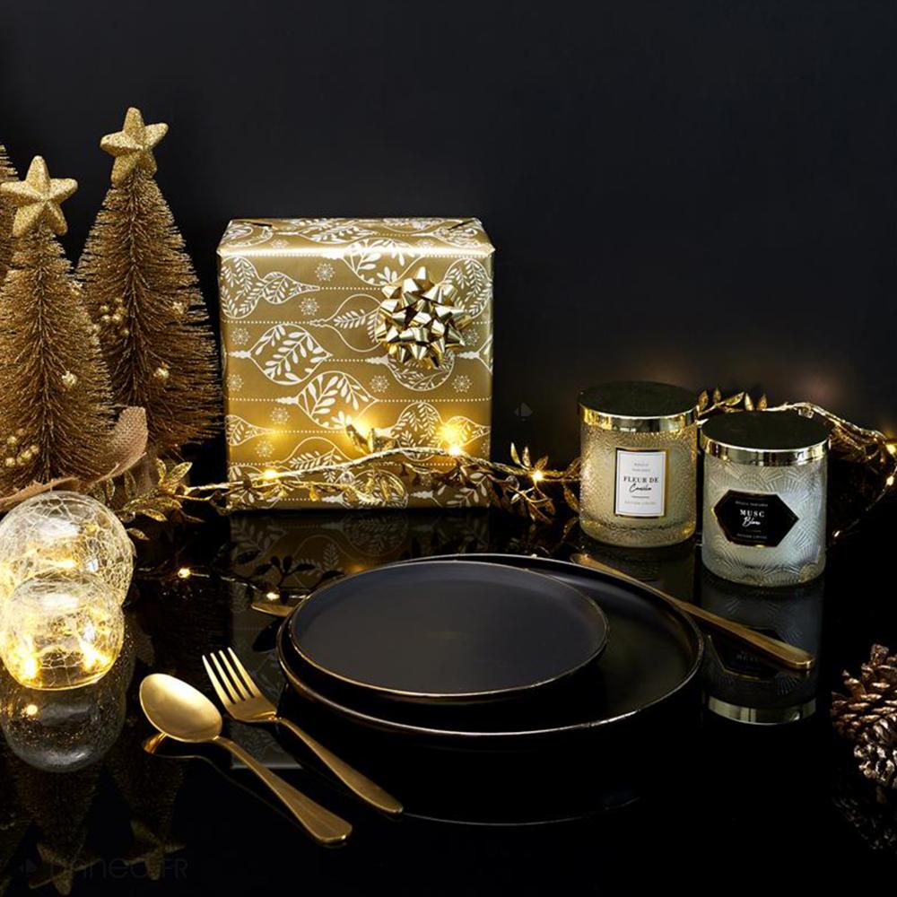 Lot de 6 assiettes à dessert MOSCOU noir