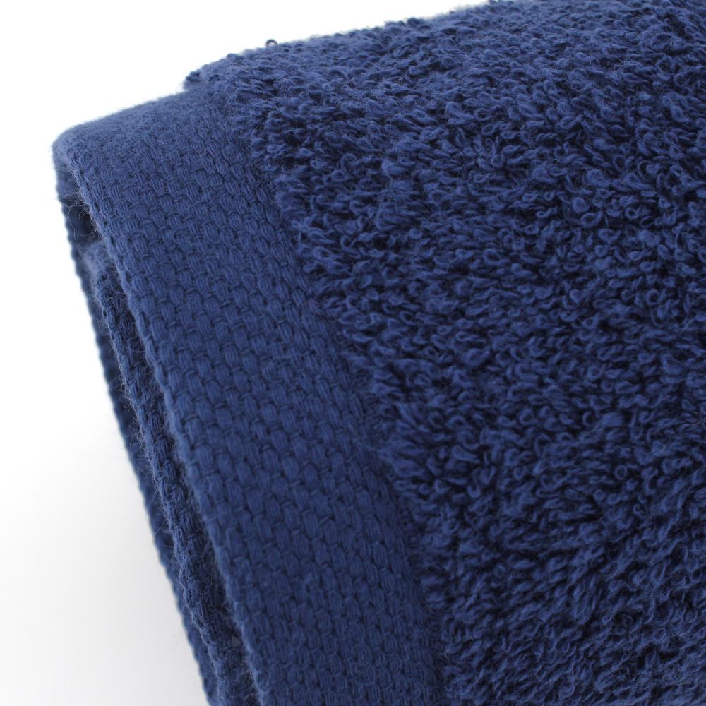 Lot de 6 serviettes invité 30x50 cm ALPHA bleu Marine
