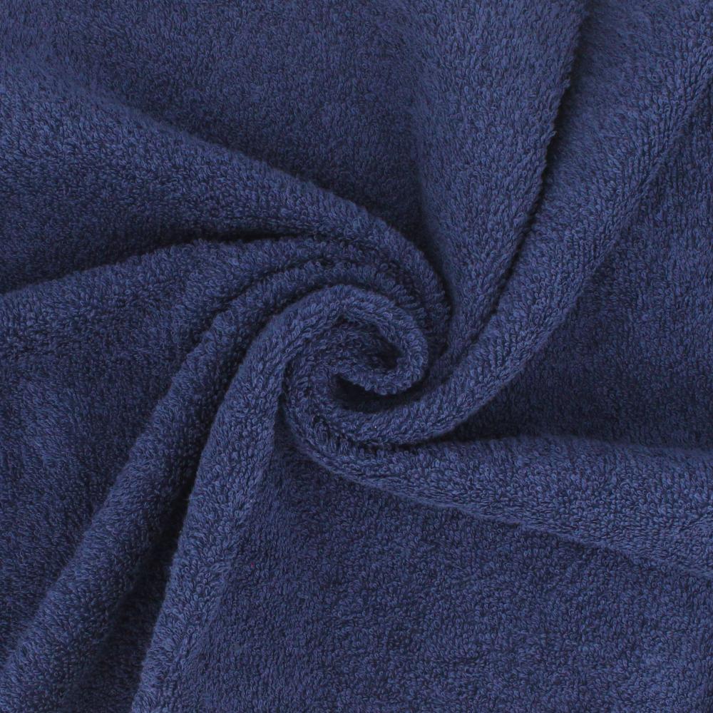 Lot de 6 serviettes invité 30x50 cm ALPHA bleu Marine