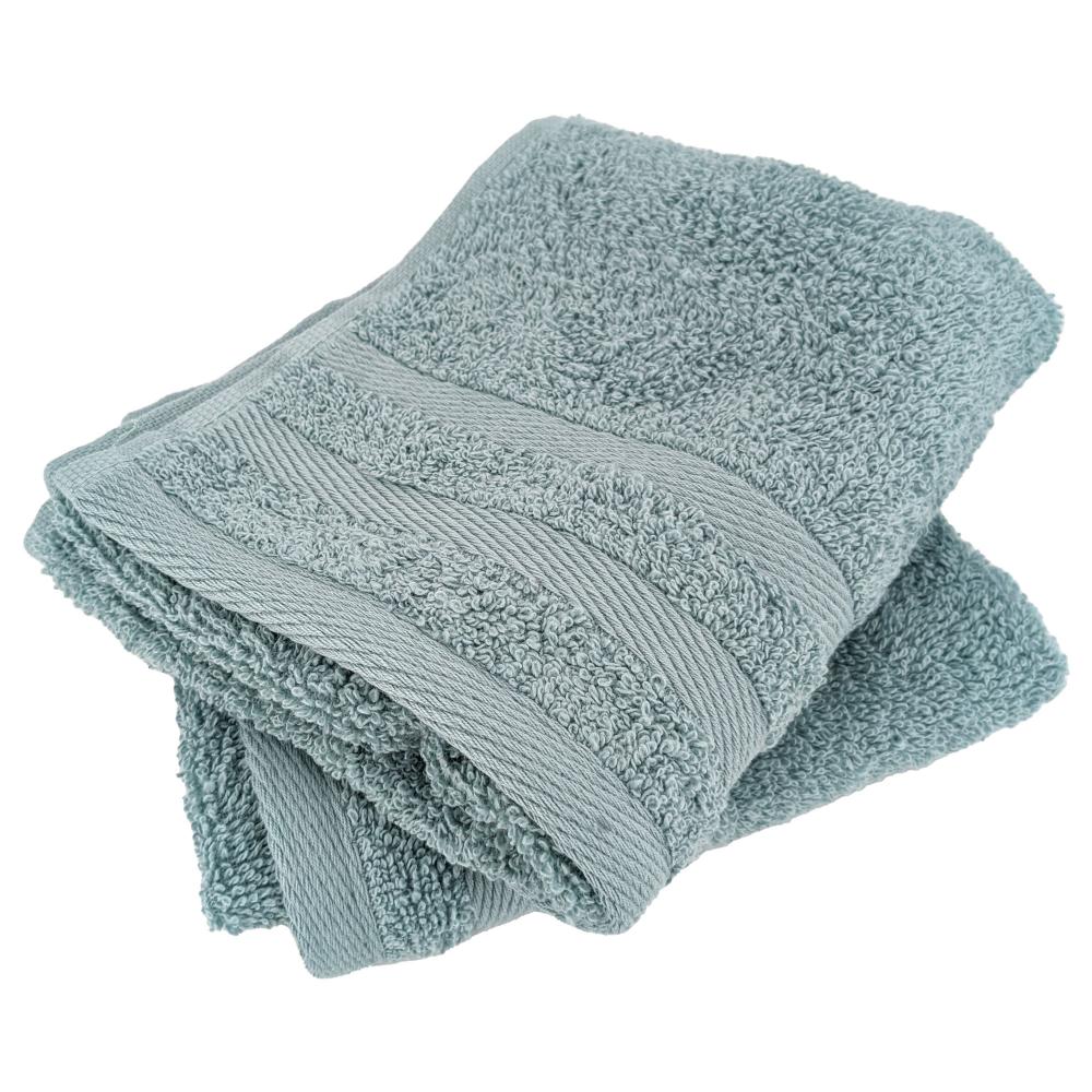 Lot de 2 serviettes invité 33x50 cm EFFICIENCE PURE vert Olympic