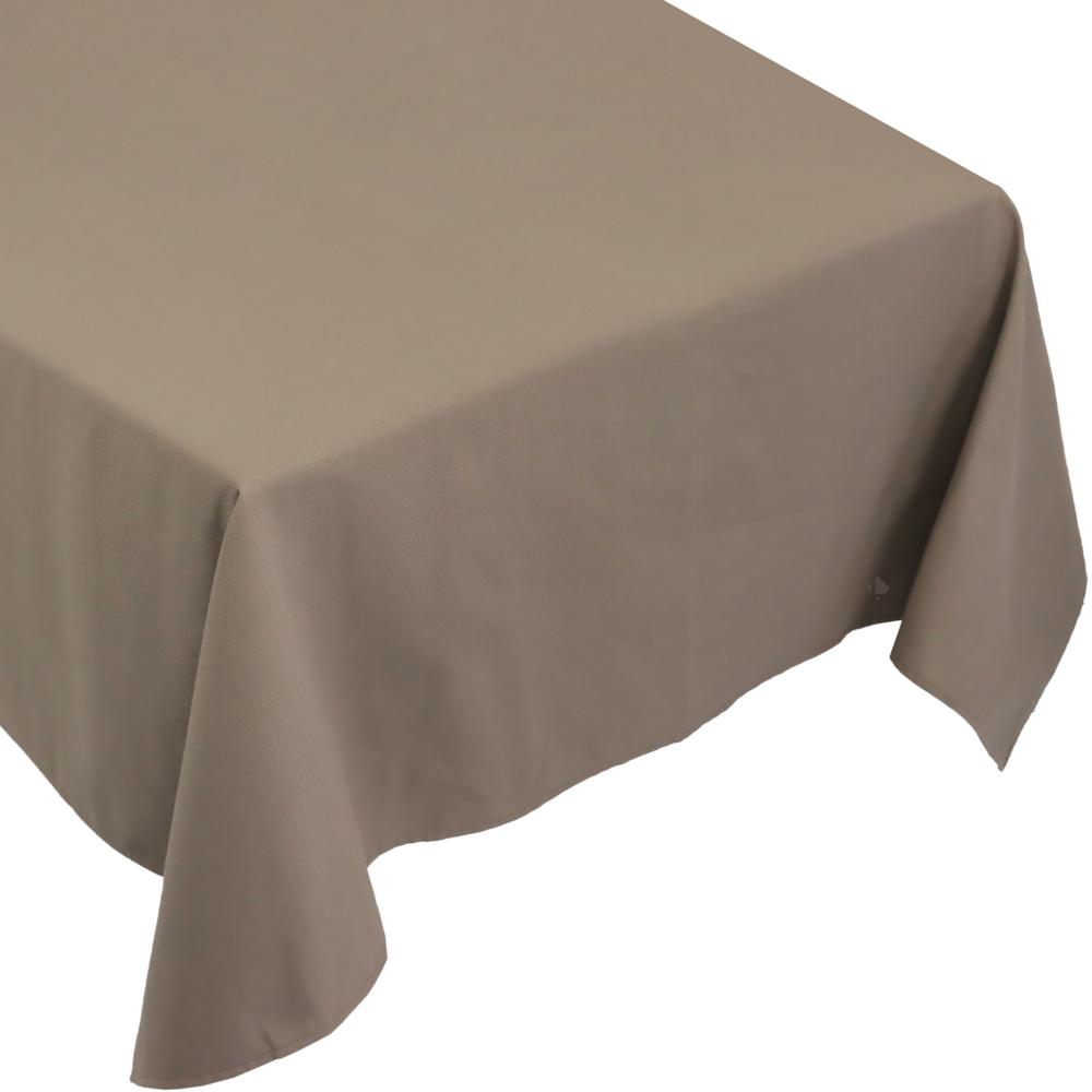 Nappe rectangle 160x350 cm DIABOLO marron Tourterelle traitement teflon