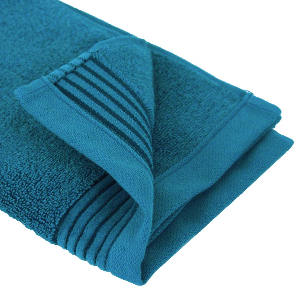 Parure de bain 6 pièces JULIET Bleu Baltic 520 g/m2