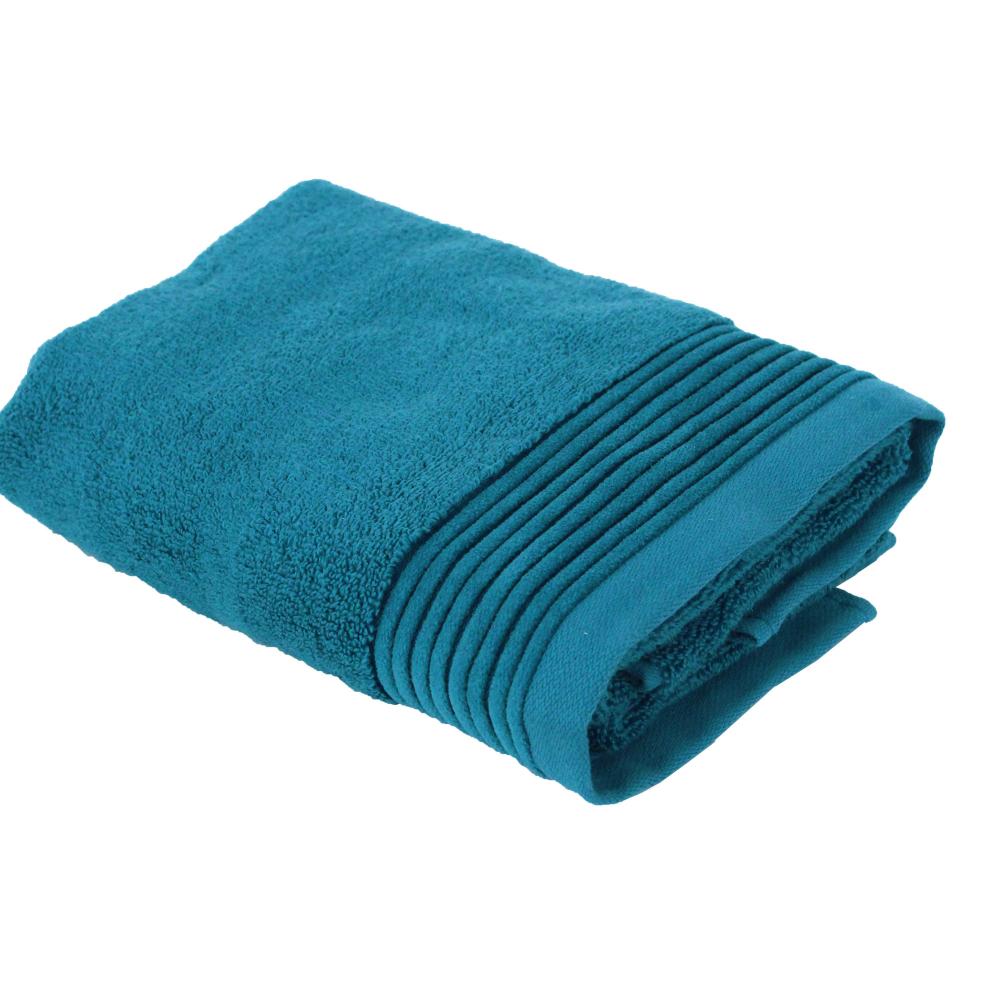 Parure de bain 6 pièces JULIET Bleu Baltic 520 g/m2