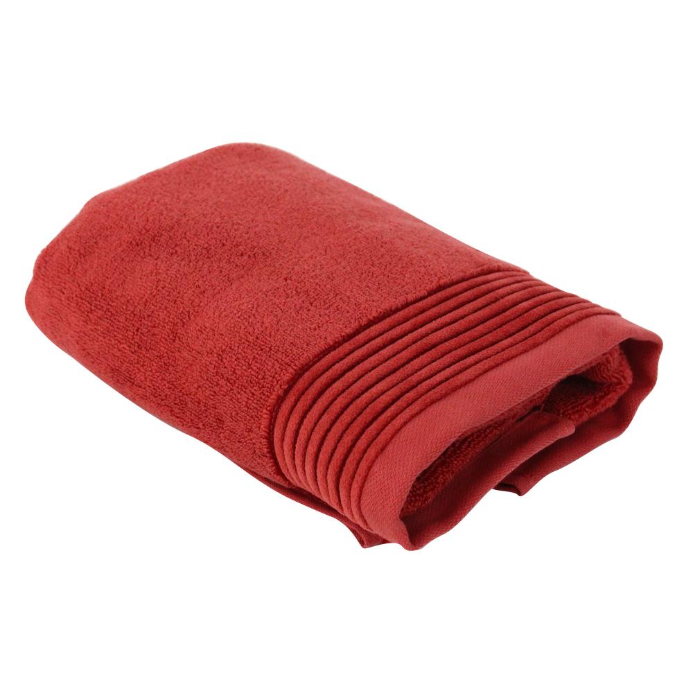Parure de bain 6 pièces JULIET Rouge Terracota 520 g/m2
