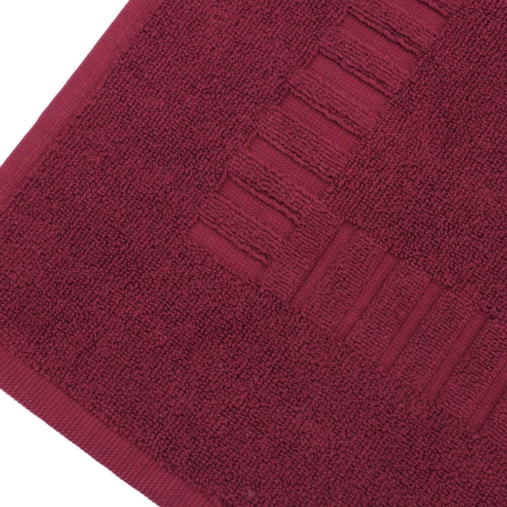 Parure de bain 6 pièces PURE Bordeaux 550 g/m2