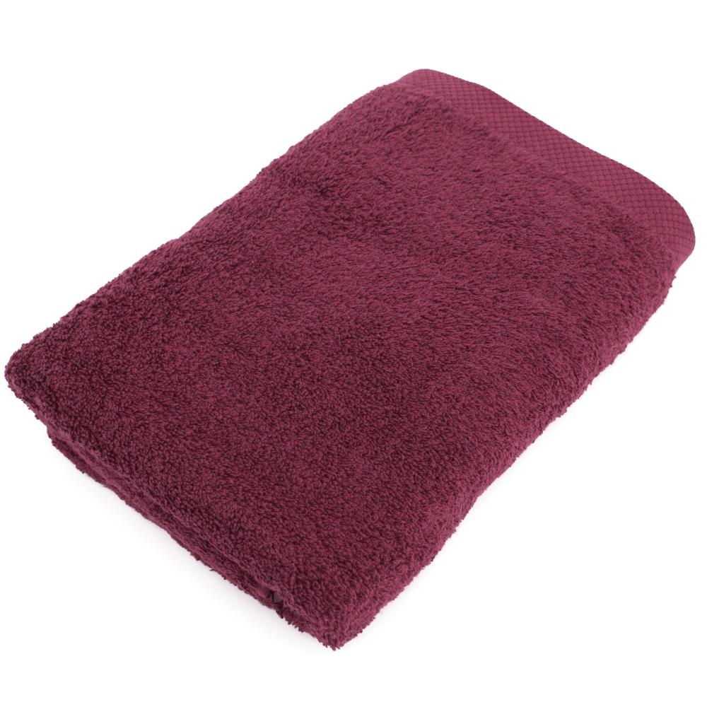 Parure de bain 6 pièces PURE Bordeaux 550 g/m2