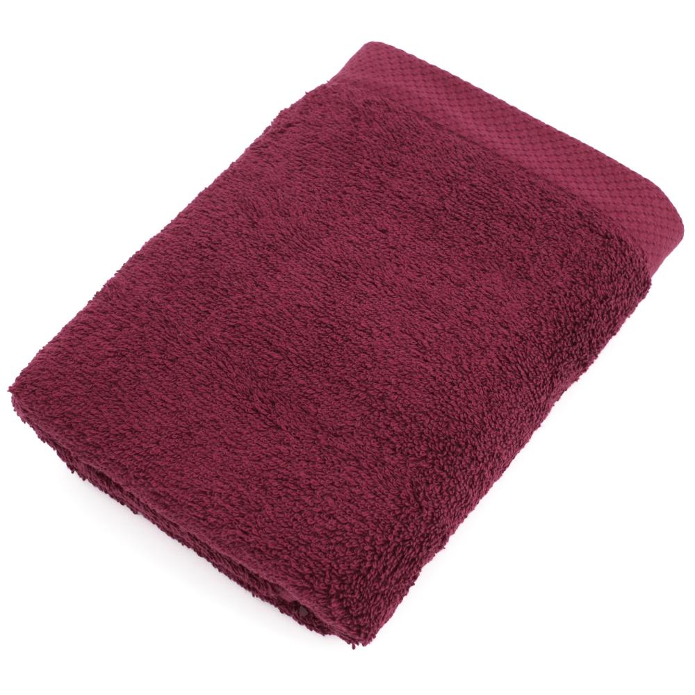 Parure de bain 6 pièces PURE Bordeaux 550 g/m2