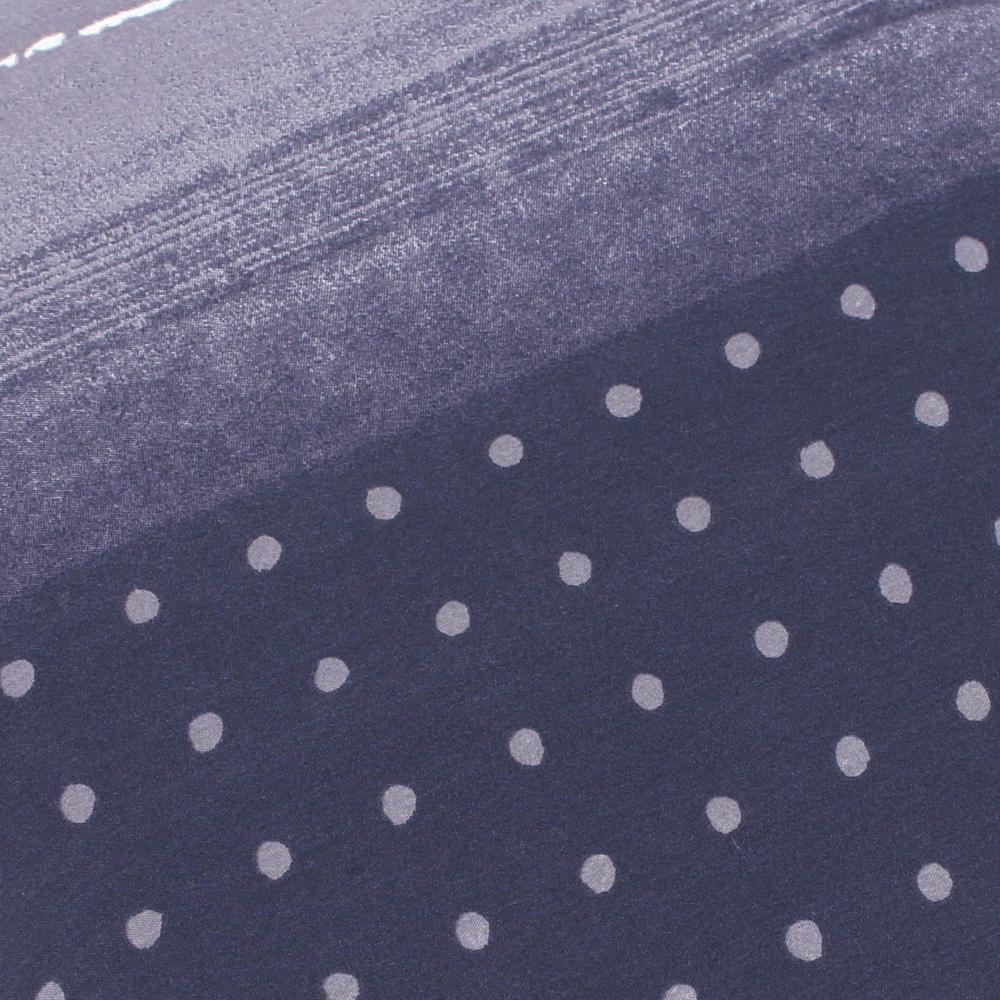 Parure de lit 280x240 cm Percale pur coton JAZZ Bleu