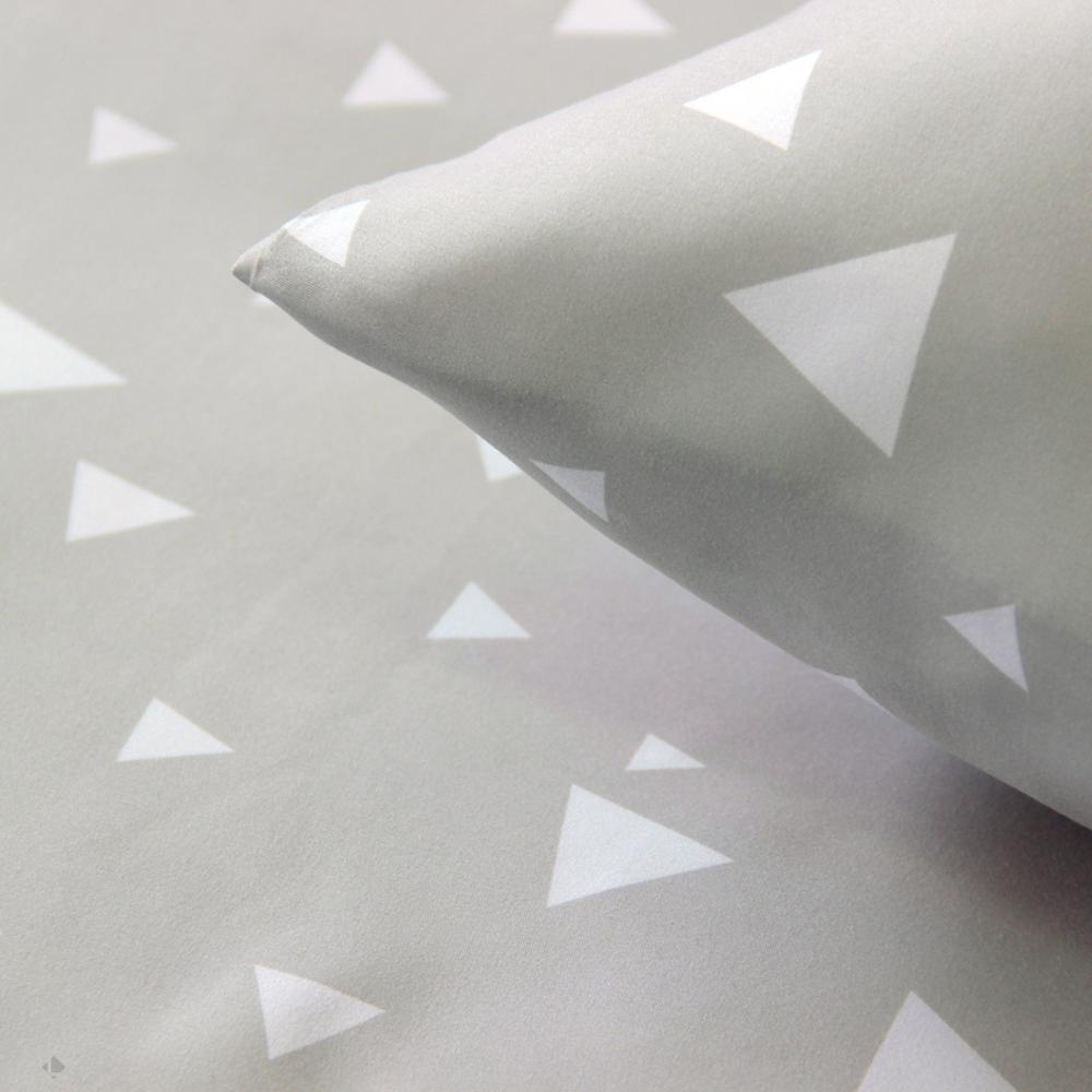 Parure de lit 240x220 cm microfibre PISA gris Perle