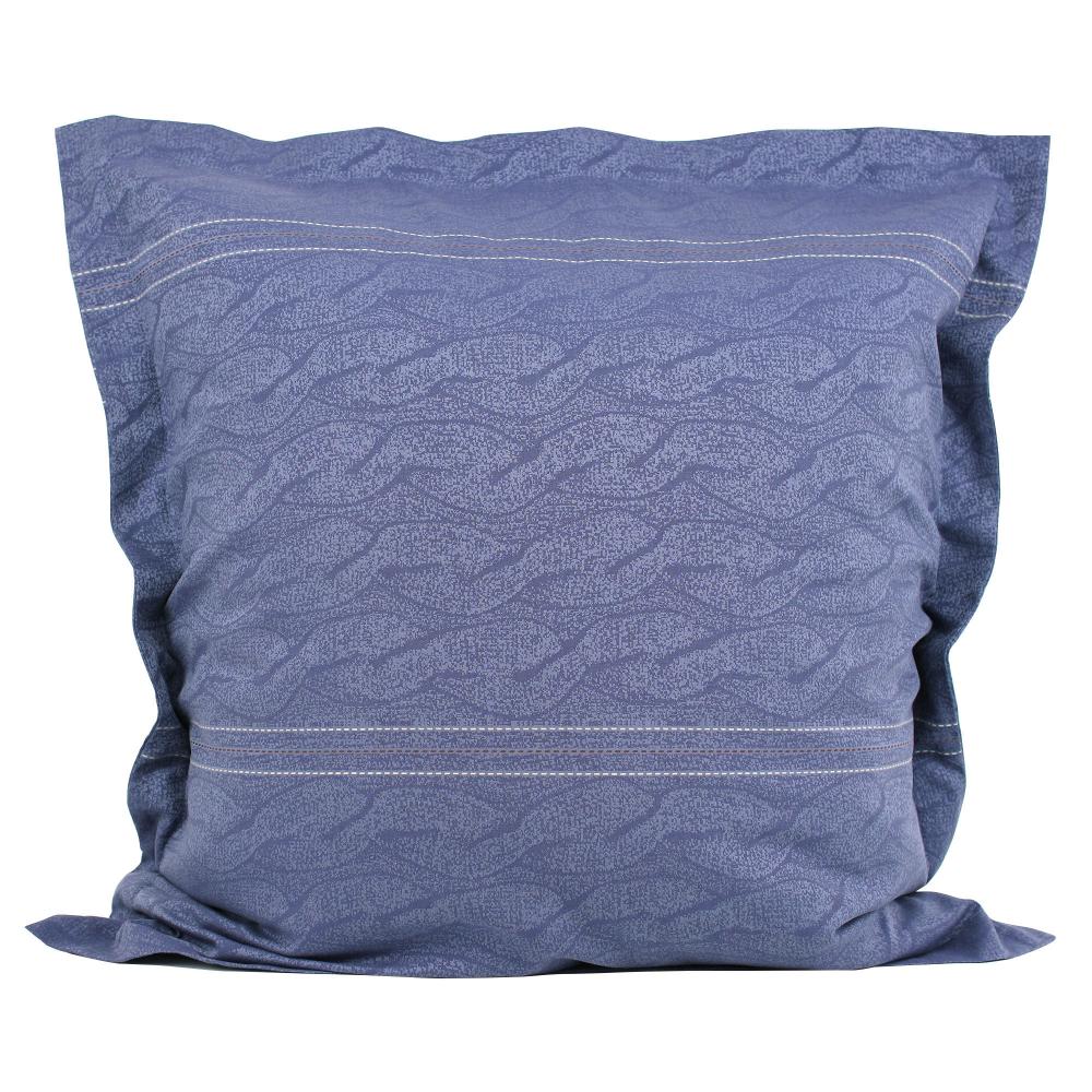 Parure de lit 280x240 cm Satin de coton VENDOME Bleu foncé
