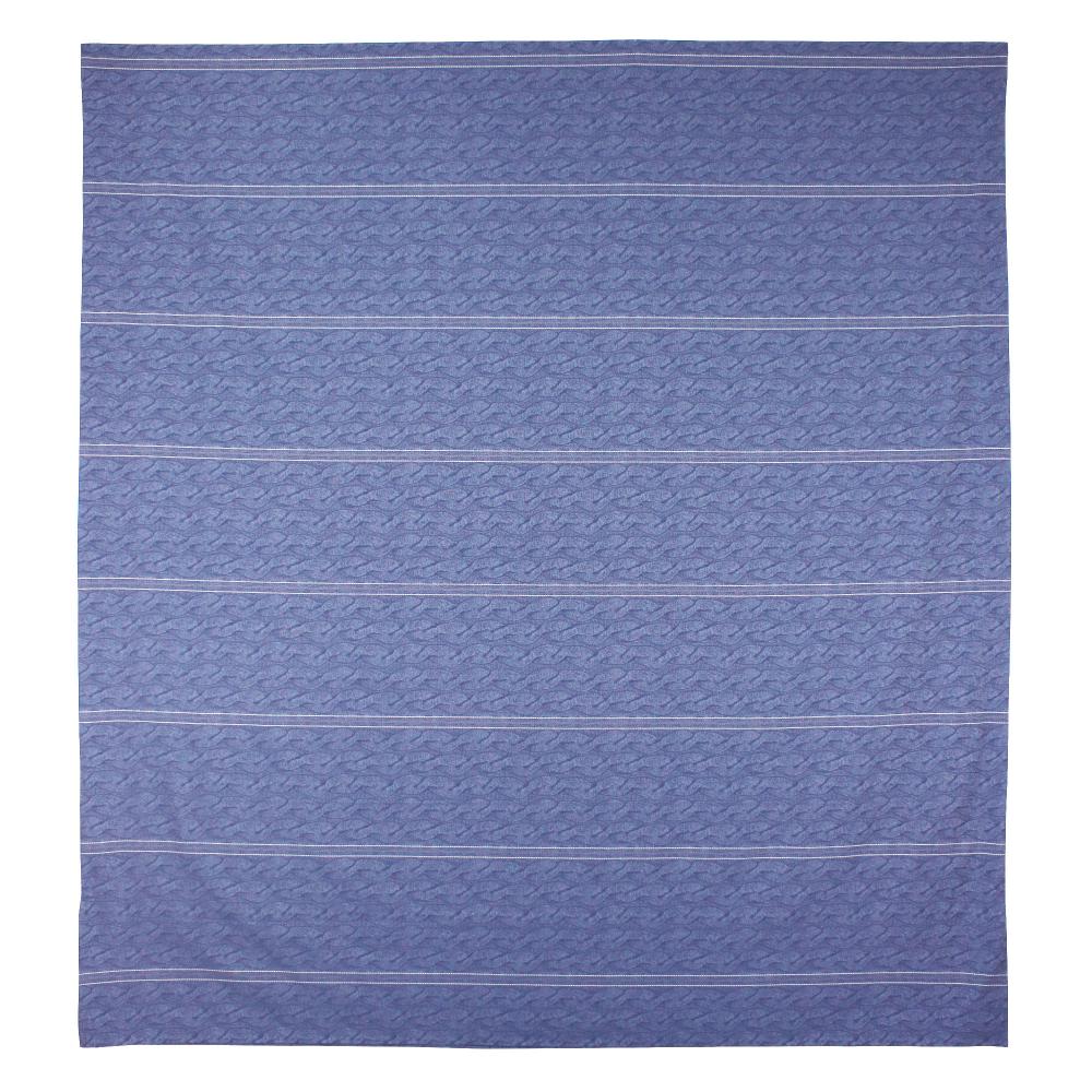 Parure de lit 300x240 cm Satin de coton VENDOME Bleu foncé