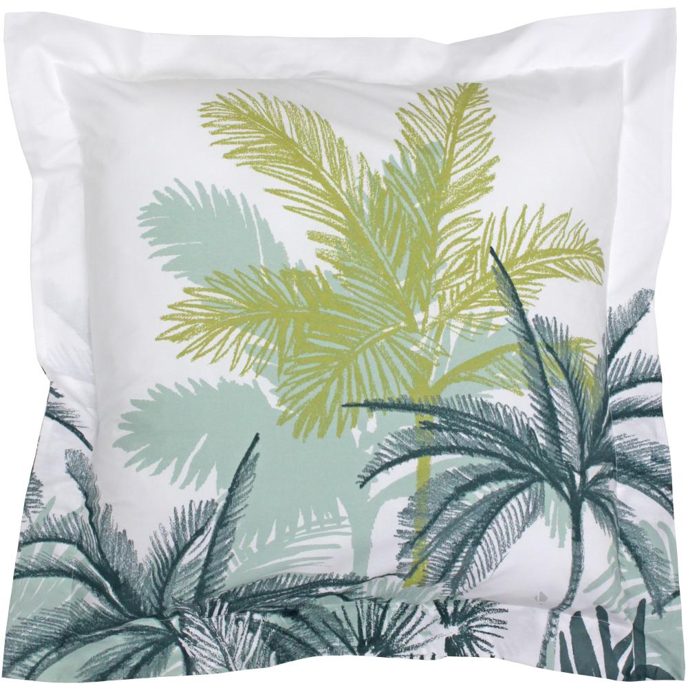 Parure de lit 200x200 cm percale 100% coton TRINIDAD mousson